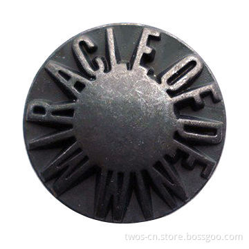 Jeans Tack Button, Nickel- and Lead-free, Made of Metal Alloy